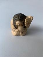 netsuke - 2 gezichten : blij en boos, Antiek en Kunst, Kunst | Niet-Westerse kunst, Ophalen of Verzenden