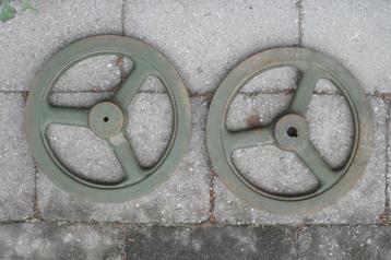 roue de machine en fonte (courroie trapézoïdale, huile, etc., Enlèvement ou Envoi