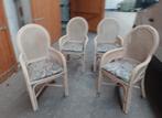 4 rotan zetels, Tuin en Terras, Ophalen, Gebruikt, Rotan