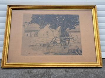 gravure signe michel morsa beschikbaar voor biedingen