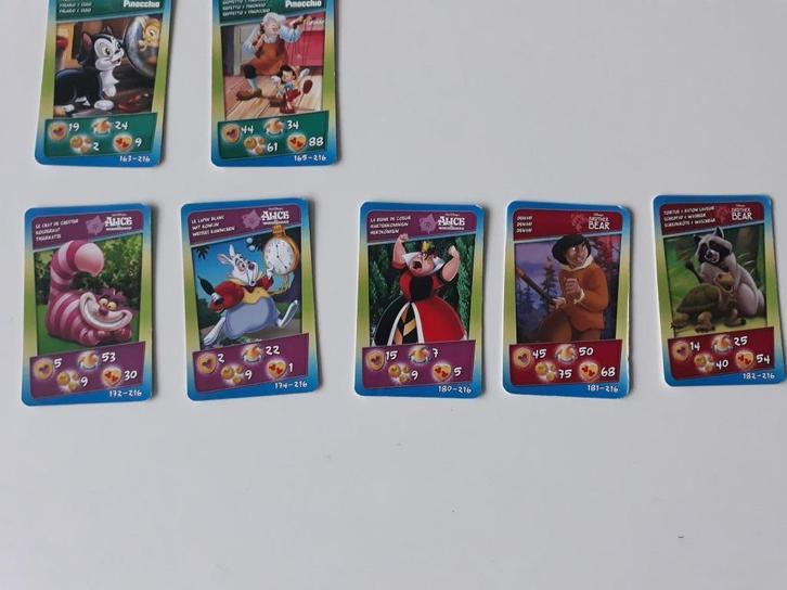 Cartes d'action Disney Match-Louis Delhaize 0,10 €/carte, Collections, Actions de supermarché, Enlèvement