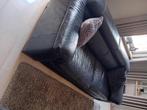 leder salon zwart, Huis en Inrichting, Ophalen of Verzenden, Zo goed als nieuw, Leer, Alle