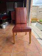 Set van 8 eetkamerstoelen, Huis en Inrichting, Stoelen, Ophalen, Bruin, Zo goed als nieuw, Vijf, Zes of meer stoelen