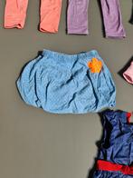 blauwe korte broek rok met oranje bloem 86, Kinderen en Baby's, Babykleding | Maat 86, Ophalen of Verzenden, Zo goed als nieuw