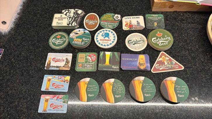 Bierviltjes Carlsberg, Verzamelen, Biermerken, Ophalen of Verzenden