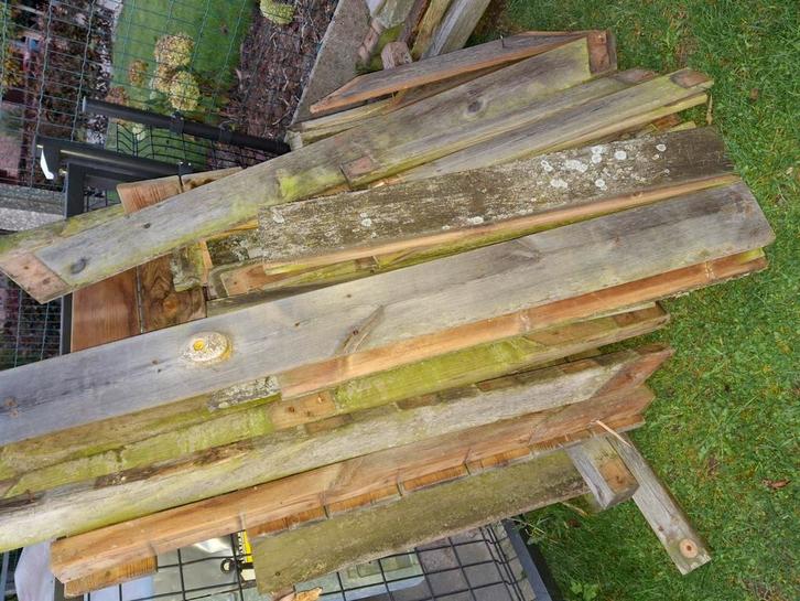 Te geef : brandbaar en niet-in-elkaarzetbaar speelhuisje, Tuin en Terras, Palen, Balken en Planken, Gebruikt, Ophalen