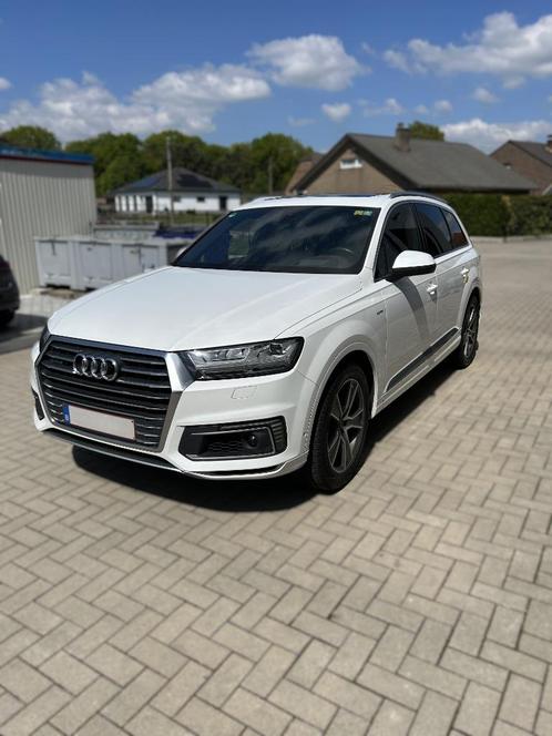 Audi Q7 3.0 TDI E-TRON quattro,Mod. 2017,Tofana White,S-Line, Auto's, Audi, Particulier, e-tron, 4x4, ABS, Achteruitrijcamera
