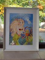 Schilderij zeemeermin, Antiek en Kunst, Kunst | Litho's en Zeefdrukken, Ophalen