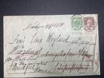Brief België Duitsland 1909 nr 56 + 77, Timbres & Monnaies, Lettres & Enveloppes | Belgique, Lettre, Enlèvement ou Envoi