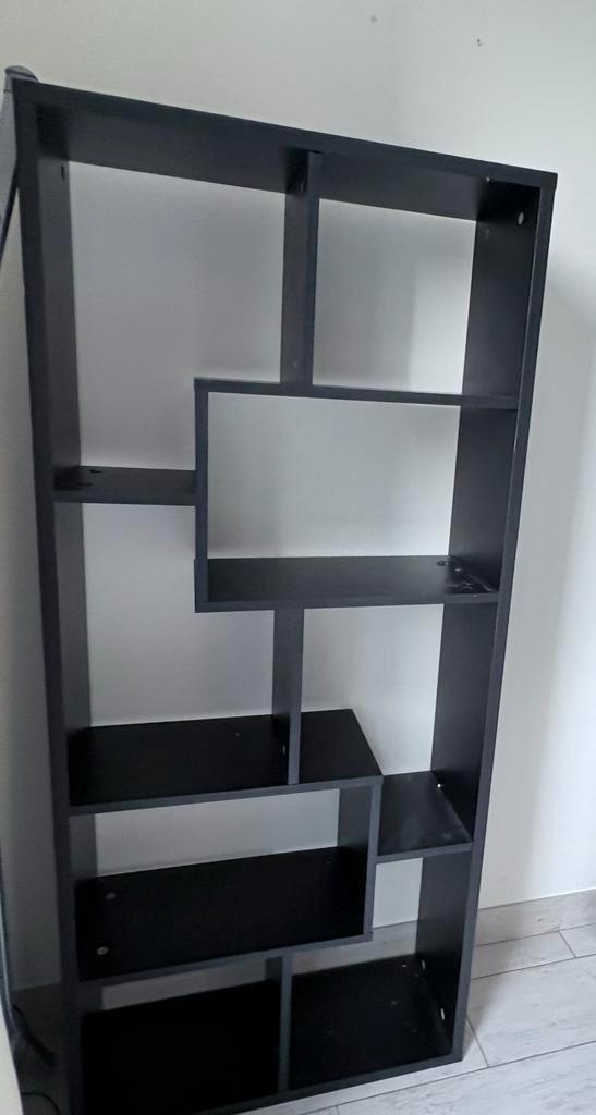 Open zwarte kast, Huis en Inrichting, Kasten | Stellingkasten, Gebruikt, Ophalen