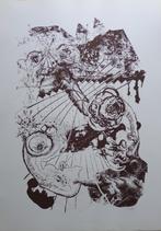 EDDY NOLF / DE ZWARTE PANTER / ZW-W ZEEFDRUK / 63x44cm / SIG, Antiek en Kunst, Ophalen of Verzenden