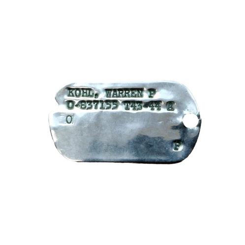 WWII US Dog Tag Kohl 423rd Bombardment Unit 8th Air Force, Verzamelen, Militaria | Tweede Wereldoorlog, Ophalen of Verzenden