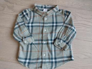 Groen geruit winterhemdje - Maat 80 - H&M beschikbaar voor biedingen