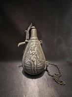 Antieke 19e-eeuwse kruitfles – Mythologische figuren ontwerp, Ophalen of Verzenden