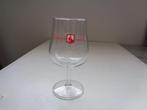Bierglas Leffe witte tekst rood omrand, Ophalen, Zo goed als nieuw, Glas of Glazen, Leffe