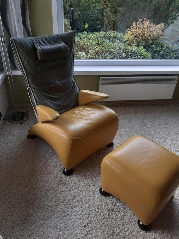 Vintage zetel van JORI, Huis en Inrichting, Zetels | Zetels, Gebruikt, Leer, Ophalen