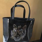 Sac à main à motif tigre à paillettes, Noir, Sac à main, Utilisé, Enlèvement ou Envoi