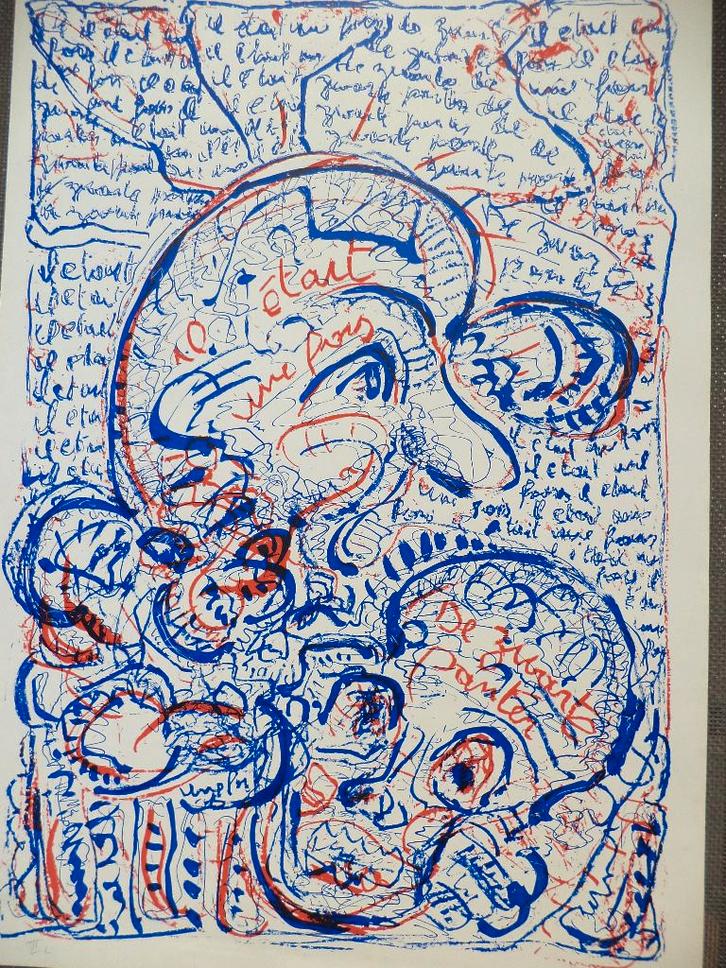 Jean Broisson De Zwarte Panter Adriaan Raemdonck Antwerpen, Antiek en Kunst, Kunst | Litho's en Zeefdrukken, Ophalen of Verzenden