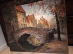 Alfred van Neste / Kanaalzicht in Brugge, Antiek en Kunst, Ophalen