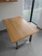 Massief eikenhouten tafel 160x100cm, Huis en Inrichting, Tafels | Eettafels, Ophalen, 100 tot 150 cm, Eikenhout, Zo goed als nieuw