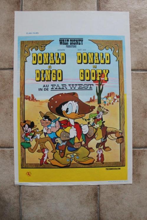 filmaffiche Walt Disney Donald Duck Goes West filmposter, Verzamelen, Posters, Zo goed als nieuw, Film en Tv, A1 t/m A3, Rechthoekig Staand