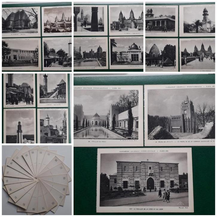 19 postkaarten koloniale tentoonstelling Parijs 1931, Verzamelen, Postkaarten | Buitenland, Ongelopen, 1920 tot 1940, Ophalen of Verzenden