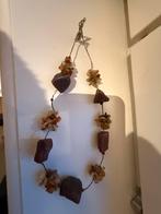 Collier avec pierres naturelles, Enlèvement ou Envoi, Utilisé, Brun, Avec pendentif
