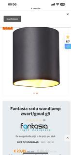 Fantasia light designers wandlamp zwart goud 40 W G9, Nieuw, Modern, Ophalen of Verzenden