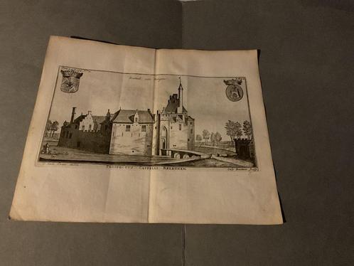 Releghem Relegem Kasteel Brabant Cantillon 1777, Antiek en Kunst, Kunst | Etsen en Gravures, Ophalen of Verzenden