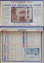 Calendrier 1955 Kalender, Ophalen of Verzenden