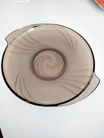 Art Deco schaal glas fait en Belgique Val Saint Lambert? beschikbaar voor biedingen