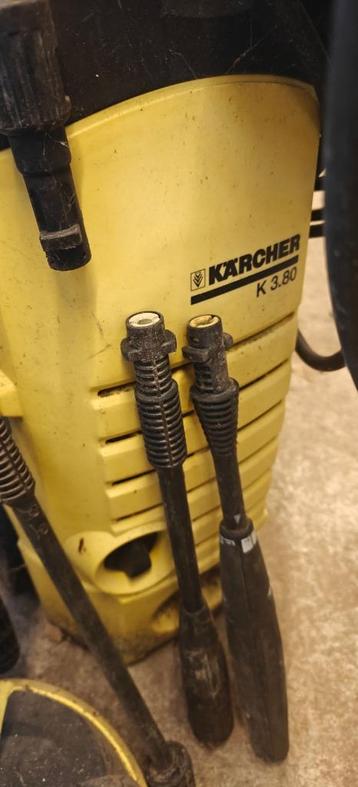 hogedrukreinigers karcher + rioolrat + terrasborstel, Tuin en Terras, Hogedrukreinigers, Ophalen, Gebruikt, Elektrisch, KARCHER