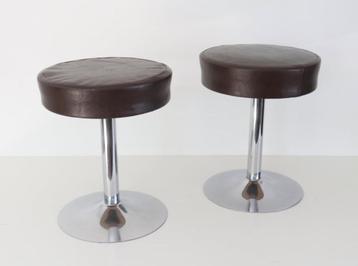Seventies space age krukjes / Vintage design kruk / Tabouret beschikbaar voor biedingen
