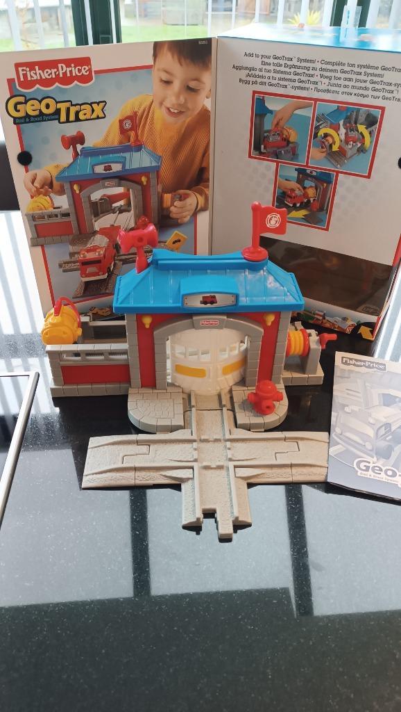 Fisher Price brandweerkazerne GeoTrax, Kinderen en Baby's, Speelgoed | Fisher-Price, Gebruikt, Ophalen of Verzenden