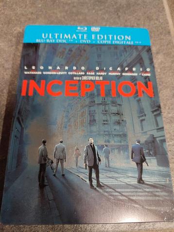 Inception, Leonardo Di Caprio, Steelbook Blu ray +Dvd
