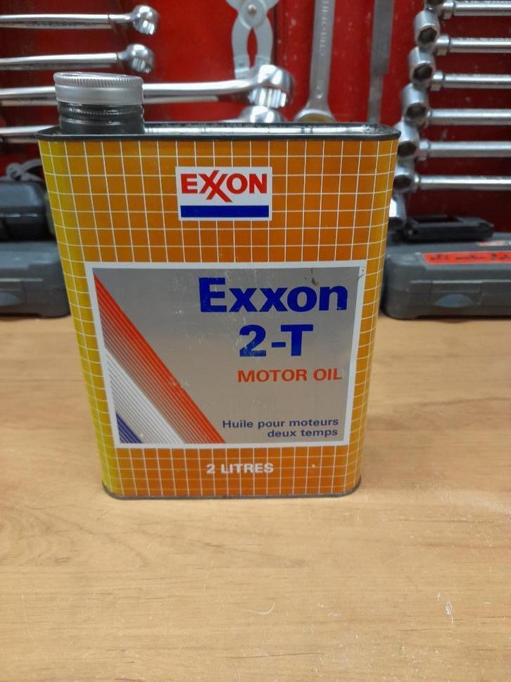 Oude lege oliekan Esso Exxon 2t 2-takt motorfiets, Verzamelen, Merken en Reclamevoorwerpen, Gebruikt, Overige typen, Verzenden