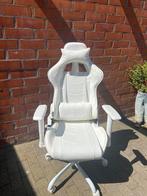 Mooie gaming stoel, Huis en Inrichting, Bureaustoelen, Ophalen, Wit, Nieuw, Gaming bureaustoel