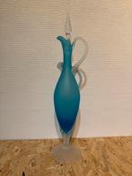 Karaf, blauwe opalinebeker, Ophalen