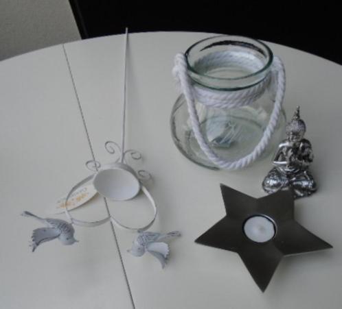 DECO SET STEKER MET VOGELS, WINDLICHT, WAXINELICHT, BOEDDHA, Huis en Inrichting, Woonaccessoires | Wanddecoraties, Nieuw, Ophalen of Verzenden
