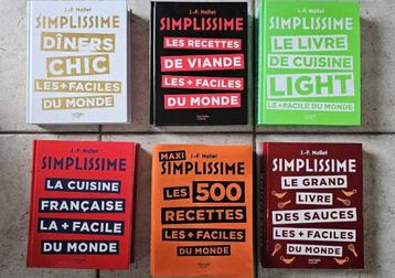 Lot 6 livres de cuisine Simplissime JF Mallet  beschikbaar voor biedingen