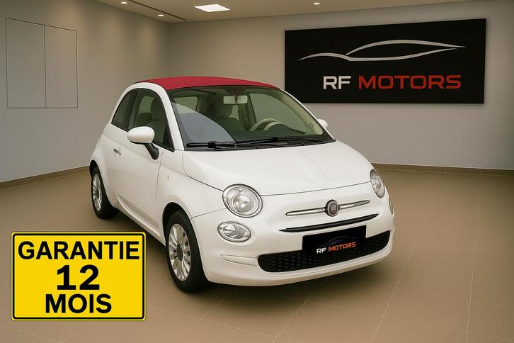 🇮🇹FIAT 500 CABRIOLET/1.4 ESSENCE/CLIM/GARANTIE 12, Auto's, Fiat, Bedrijf, Te koop, 500C, ABS, Adaptieve lichten, Adaptive Cruise Control