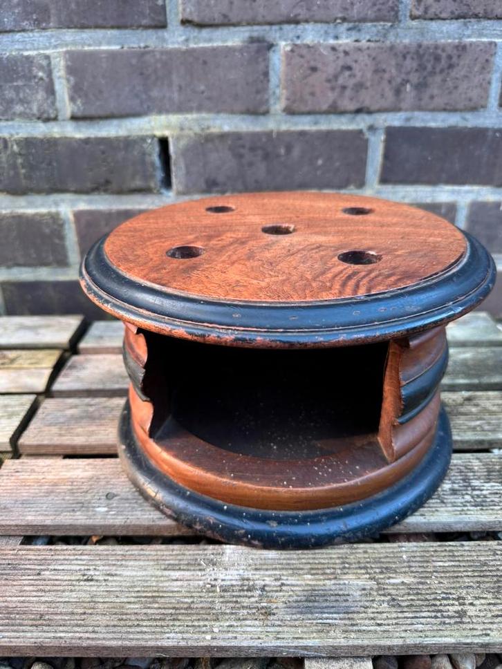 Antieke Biedermeier voetstoof, Antiquités & Art, Antiquités | Accessoires de maison, Enlèvement ou Envoi