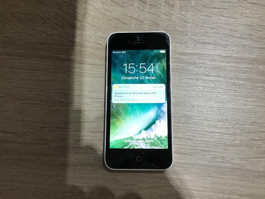 iPhone 5C - wit, Telecommunicatie, Mobiele telefoons | Apple iPhone, Zo goed als nieuw, Zonder abonnement, Met simlock, iPhone 5C