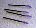 Kwast mascara set 4 mascara makeupkwasten, Neuf, Enlèvement ou Envoi, Accessoires, Violet