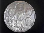 België 500 francs, 1980 FR, Postzegels en Munten, Munten | België, Zilver, Ophalen of Verzenden, Losse munt, Zilver