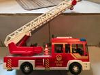 Brandweerladderwagen Playmobil, Kinderen en Baby's, Speelgoed | Playmobil, Zo goed als nieuw, Ophalen