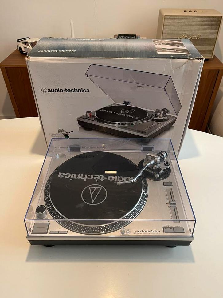 Audio-Technica AT-LP120 – Direct Drive Platenspeler, Audio, Tv en Foto, Platenspelers, Zo goed als nieuw, Platenspeler, USB-aansluiting