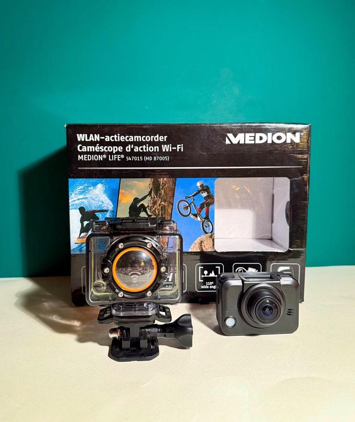 Full HD Action Camera MEDION LIFE S47018 WiFi, Audio, Tv en Foto, Actiecamera's, Zo goed als nieuw, Overige merken, Ophalen of Verzenden