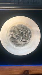 Set van 7 antieke borden zwart wil, Ophalen