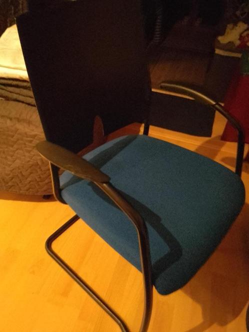 stoelen blauwe stof, Maison & Meubles, Chaises, Tissus, Noir, Enlèvement ou Envoi